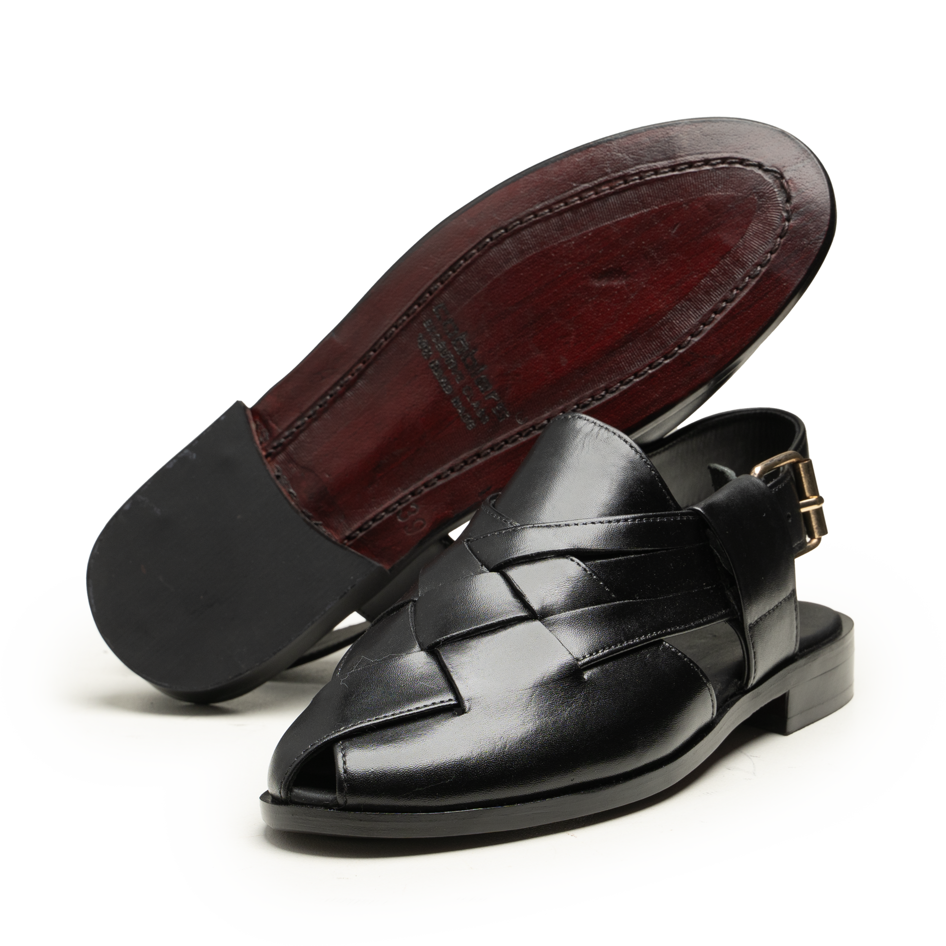 Peshawari - PS-05 BLK - cobblersofficial