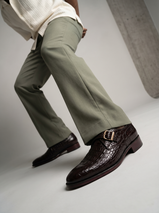 Moccasin - 092 Crocodile Maroon