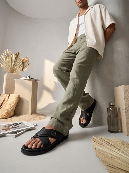 Black 775 Slippers