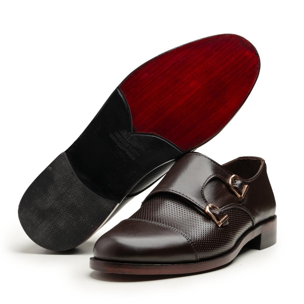 Double Monk Straps - 063 J Brown - Cobblers-pk