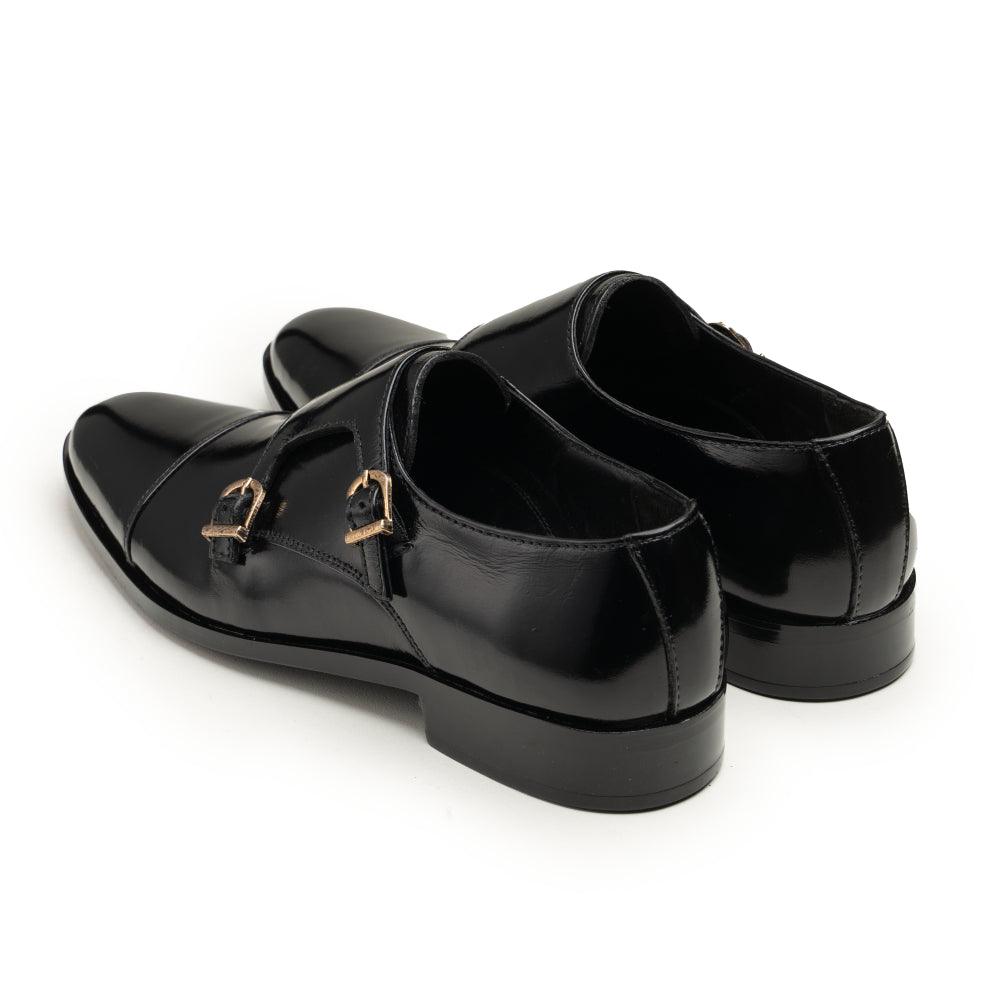 Double Monk Straps - N58 Black - Cobblers-pk