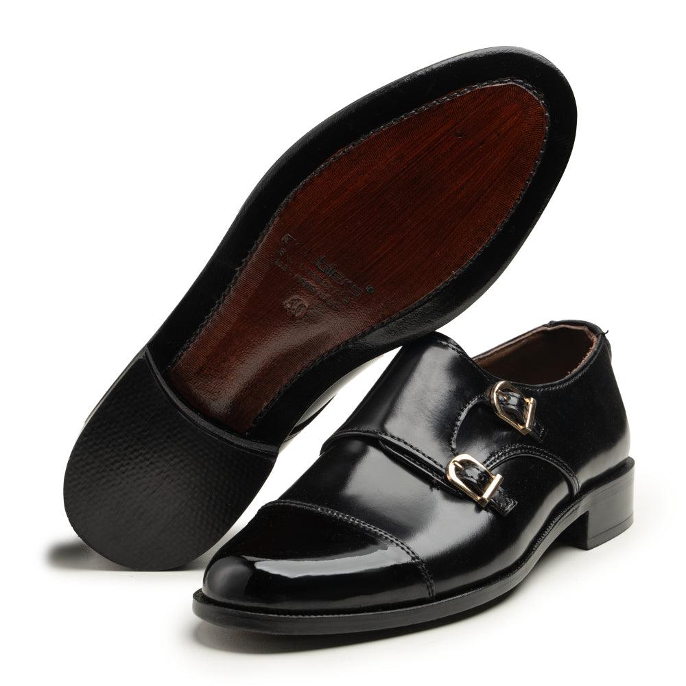 Double Monkstraps - 063 k-f black - Cobblers-pk