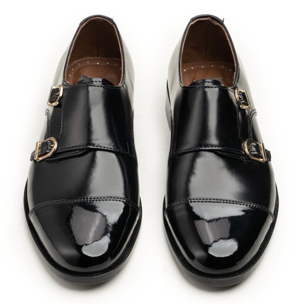 Double Monkstraps - 063 k-f black - Cobblers-pk