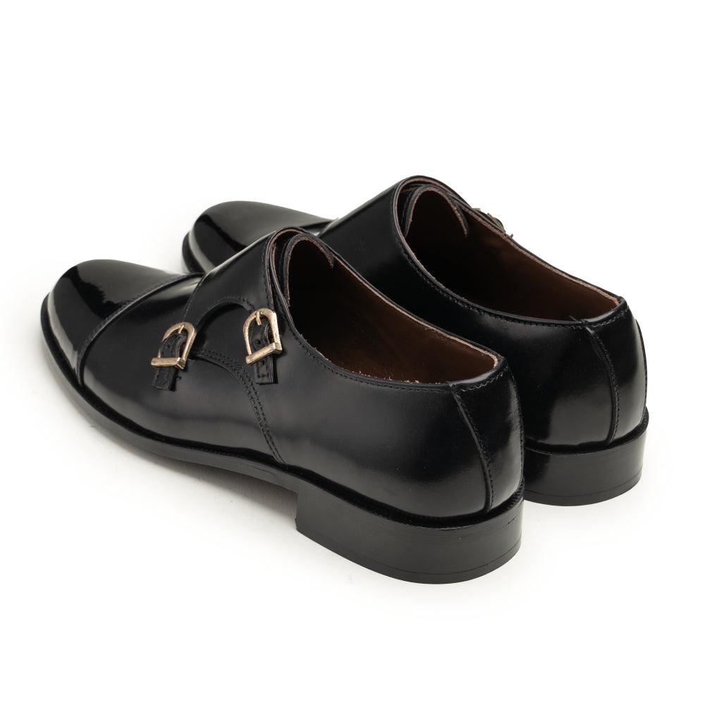 Double Monkstraps - 063 k-f black - Cobblers-pk