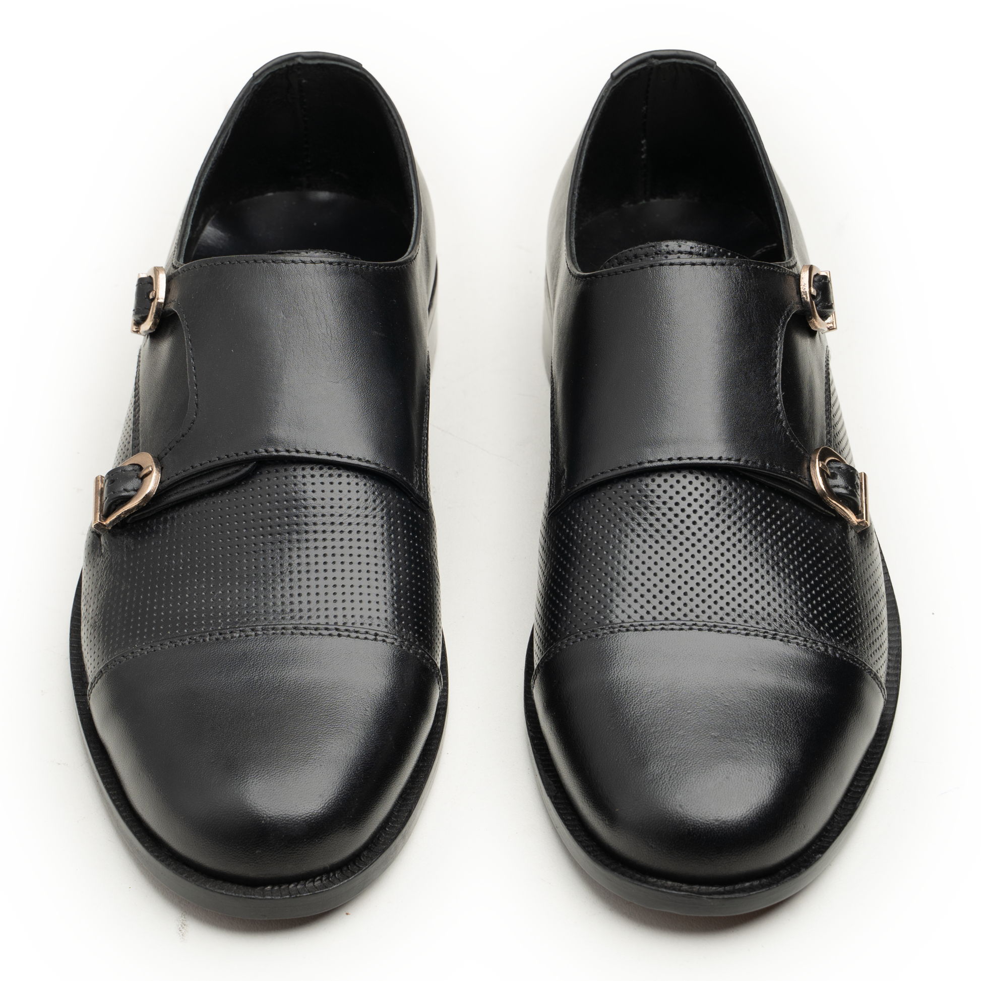 Double Monk Straps - 063-JALI-41-BLK - Cobblers-pk