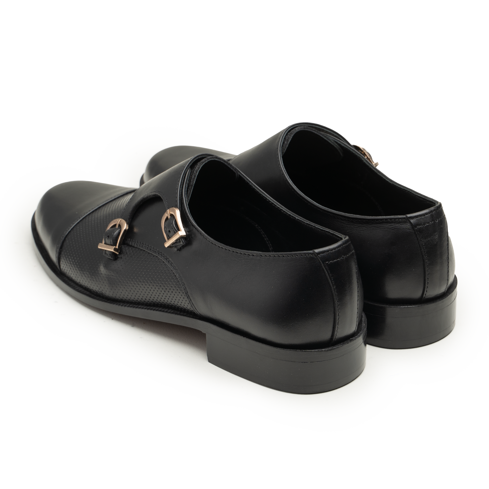 Double Monk Straps - 063-JALI-41-BLK - Cobblers-pk