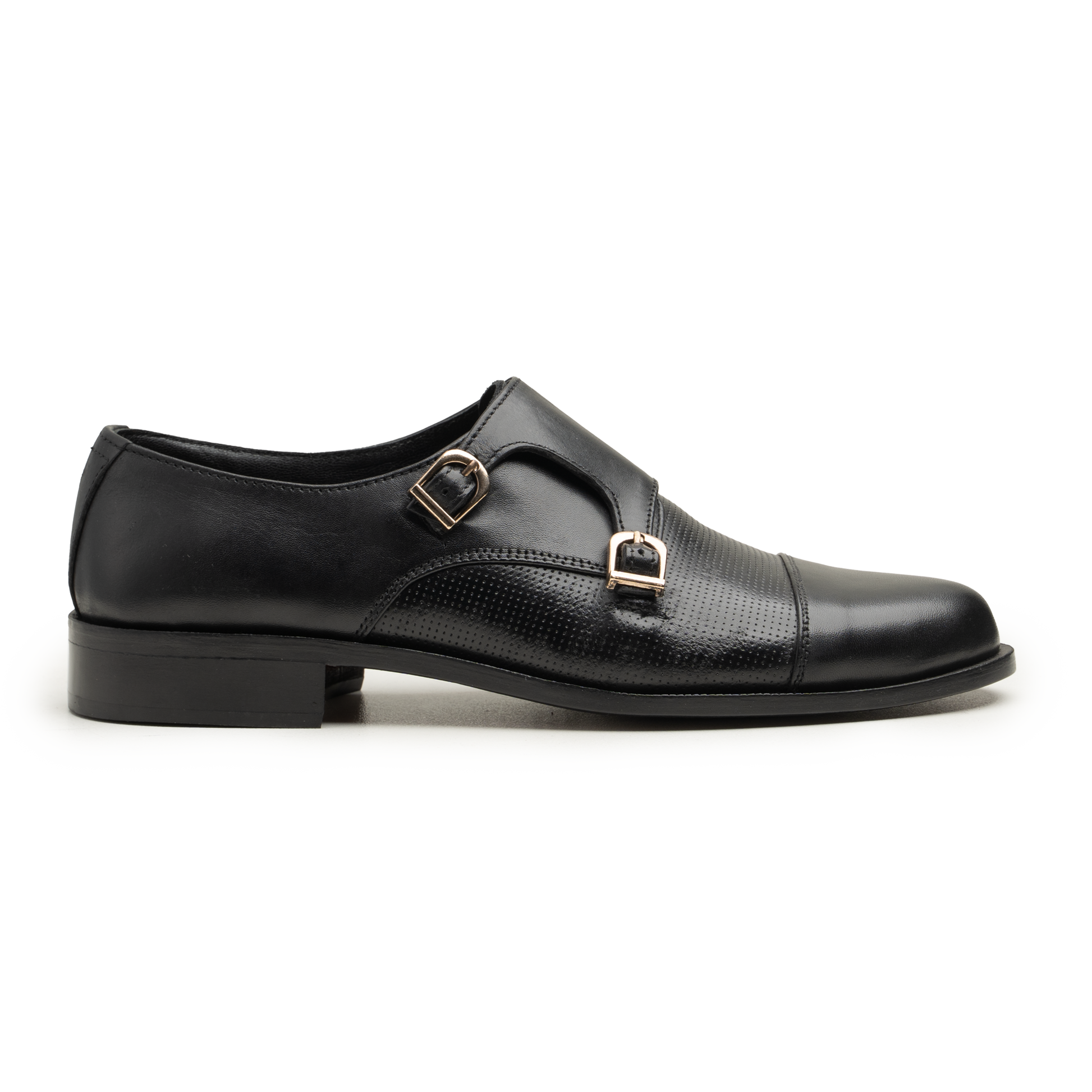 Double Monk Straps - 063-JALI-41-BLK - Cobblers-pk