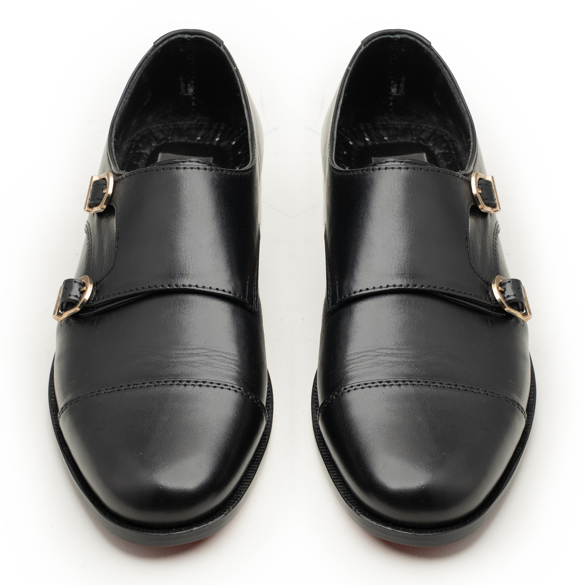 Double Monk Straps - 063P-40-BLK - Cobblers-pk