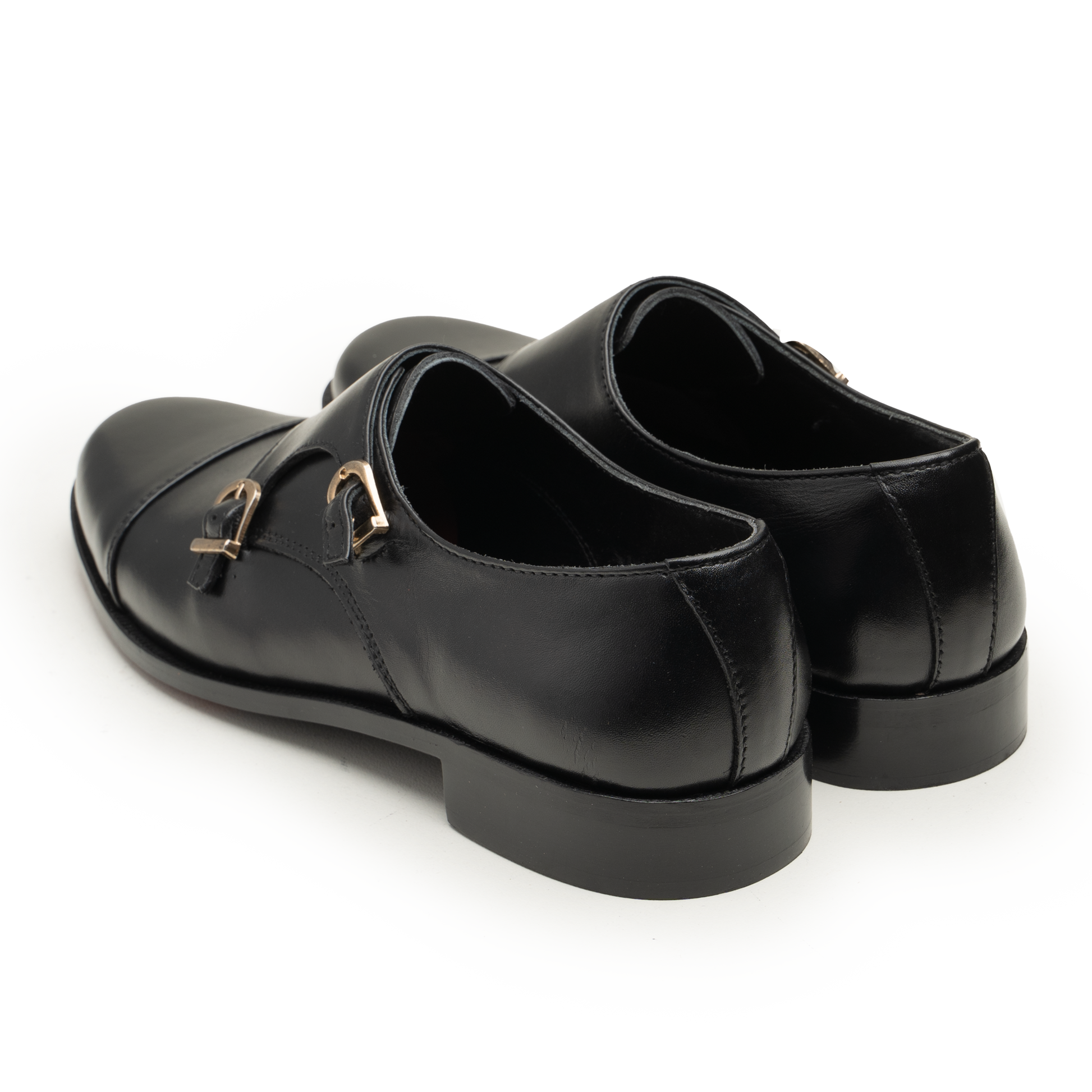 Double Monk Straps - 063P-40-BLK - Cobblers-pk