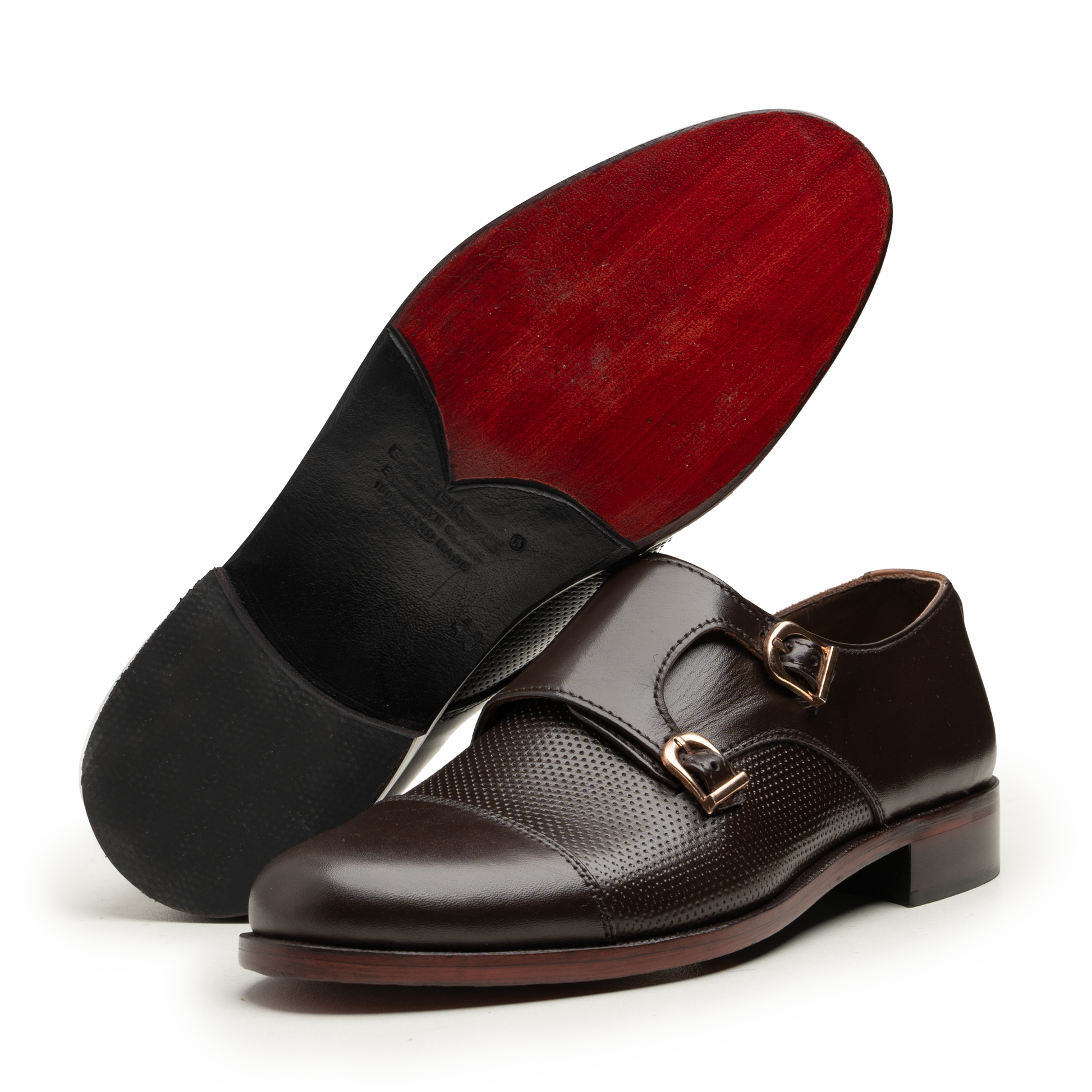 Double Monk Straps - 063JALI-40-BRN - Cobblers-pk