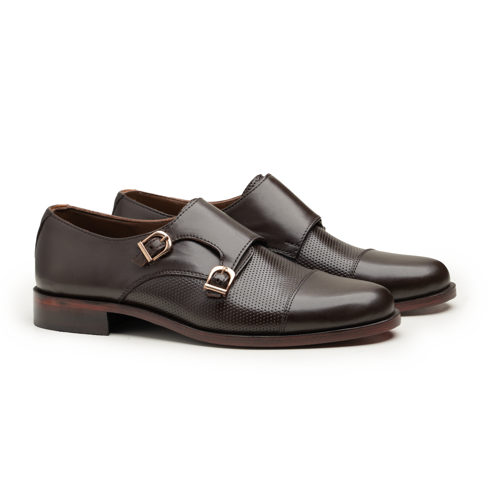 Double Monk Straps - 063JALI-40-BRN - Cobblers-pk